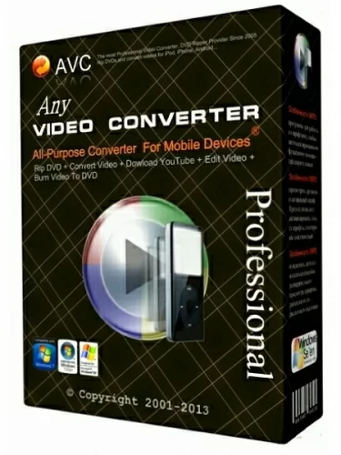 Конвертер видео Any Video Converter Professional 7.1.4 RePack (& Portable) by TryRooM